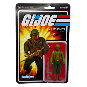 G.I. Joe Reaction Figures G.I. Joe Trooper Infantry Brown Skin 3.75" Figure NEW